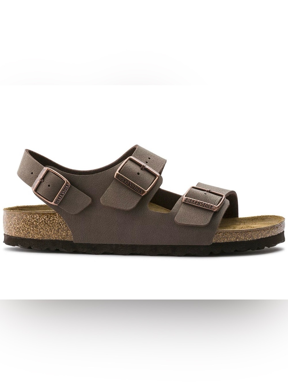 Birkenstock Brown Birk- Flor Milano Three-Strap Sandals